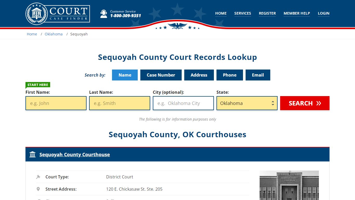 Sequoyah County Court Records | OK Case Lookup